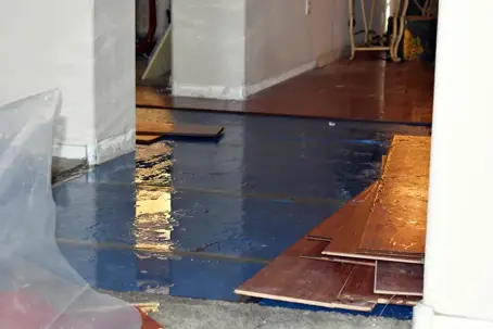 flooded home